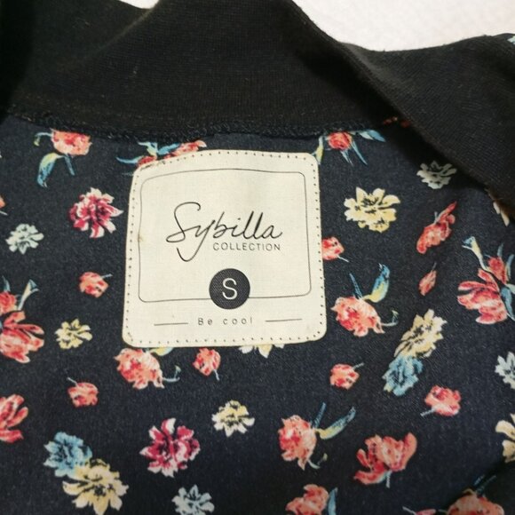 Sybilla Collection Floral Bomber Jacket Sz S Multicolor Zip-Up Lightweight Women - Picture 2 of 12